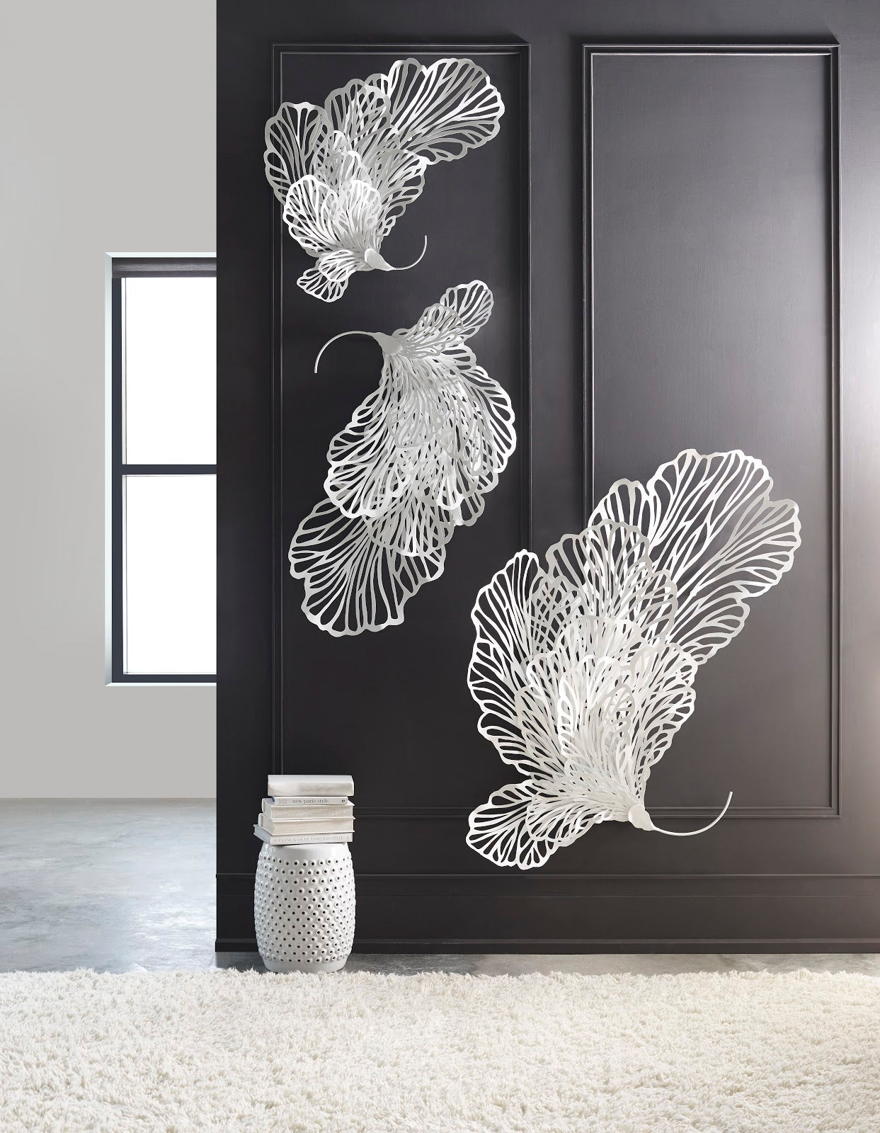 Phillips Collection Home Phillips Collection Butterfly Wall Art, White, MD
