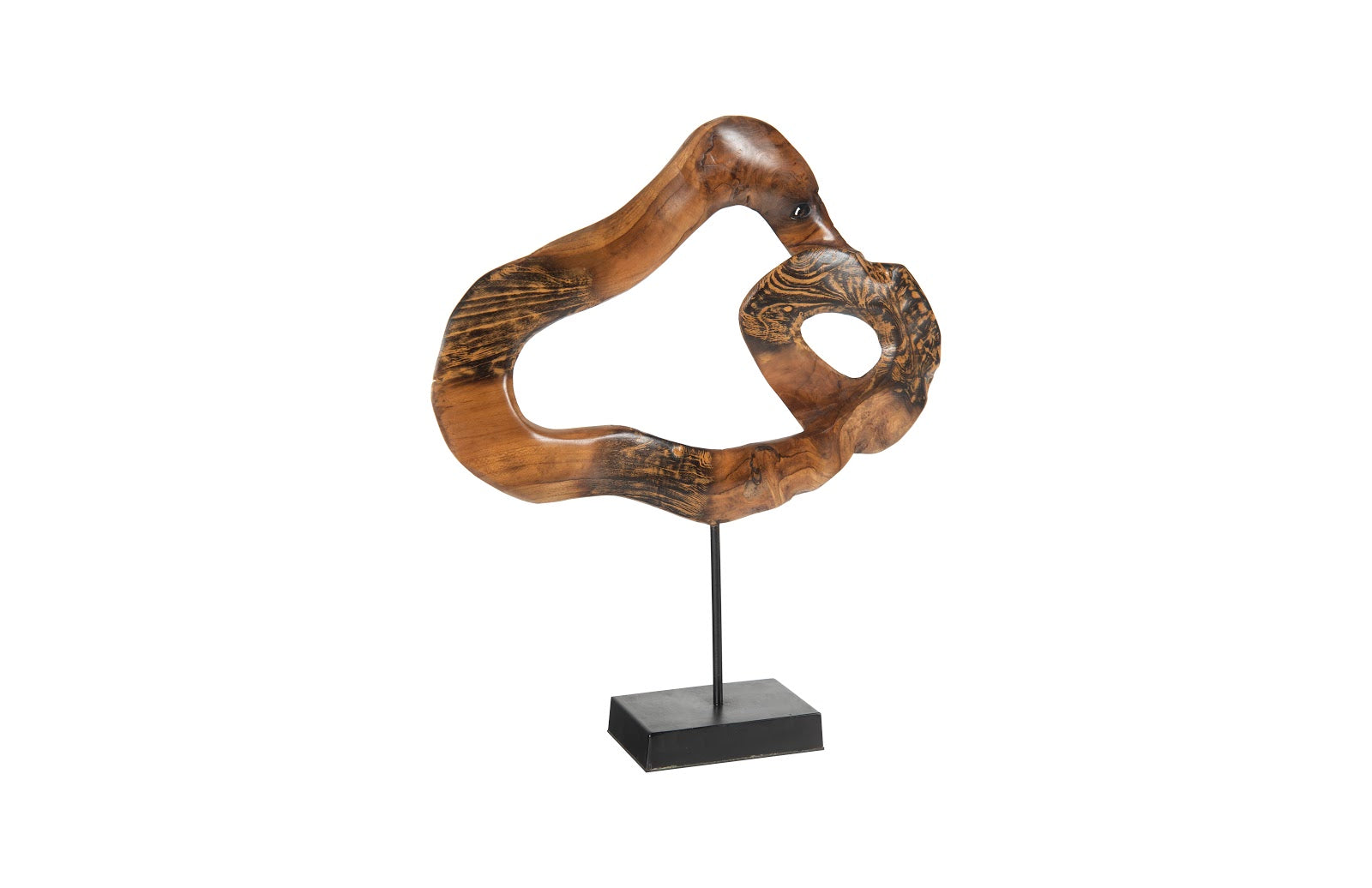 Phillips Collection Home Phillips Collection Carved Teak Swirl on Stand