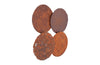 Phillips Collection Home Phillips Collection Cast Oil Drum Wall Discs, Resin, Rust Finish, Set of 4