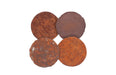 Phillips Collection Home Phillips Collection Cast Oil Drum Wall Discs, Resin, Rust Finish, Set of 4