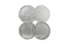 Phillips Collection Home Phillips Collection Cast Oil Drum Wall Discs, Silver Leaf, Set of 4