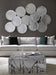 Phillips Collection Home Phillips Collection Cast Oil Drum Wall Discs, Silver Leaf, Set of 4
