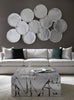 Phillips Collection Home Phillips Collection Cast Oil Drum Wall Discs, Silver Leaf, Set of 4