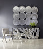 Phillips Collection Home Phillips Collection Cast Oil Drum Wall Discs, Silver Leaf, Set of 4