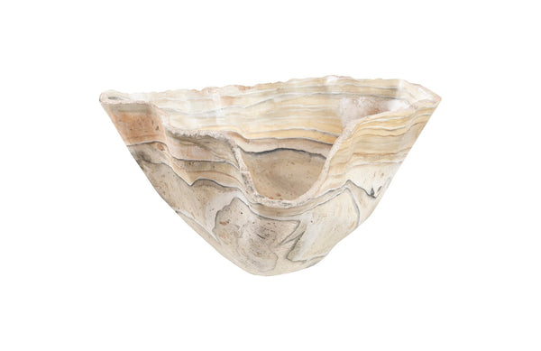 Phillips Collection Home Phillips Collection Cast Onyx Bowl, Faux Finish, Large