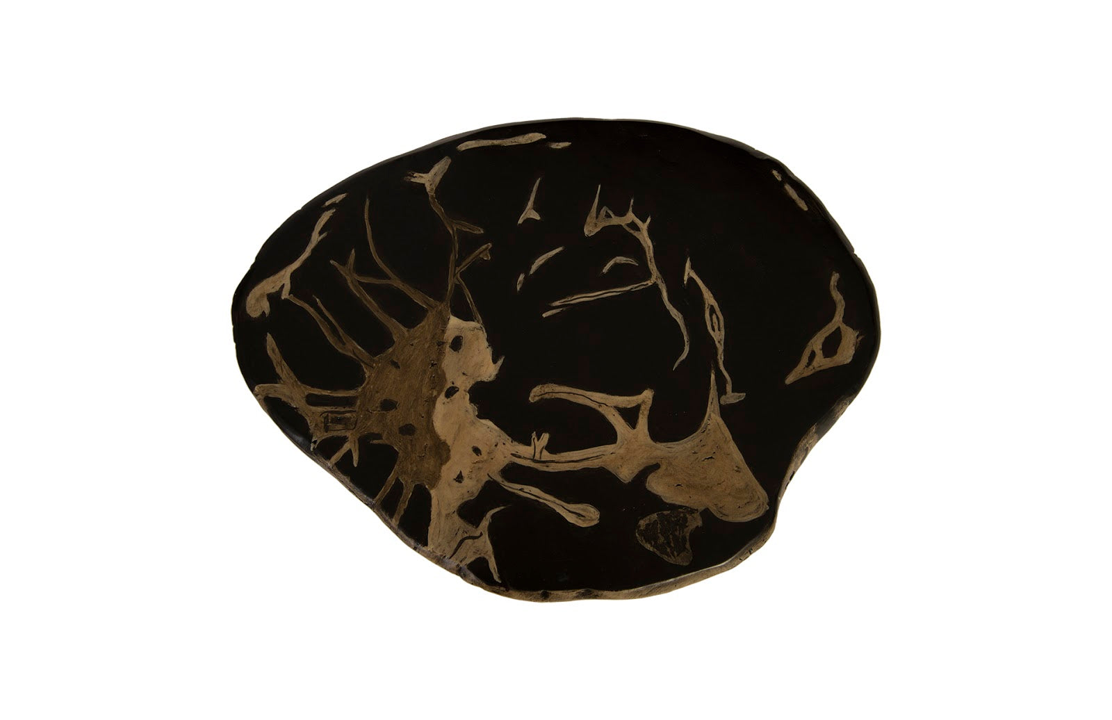 Phillips Collection Home Phillips Collection Cast Petrified Wood Stool, Resin