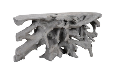 Phillips Collection Home Oversized LTL - Rate to be Quoted Phillips Collection Cast Root Console Table, Charcoal Stone