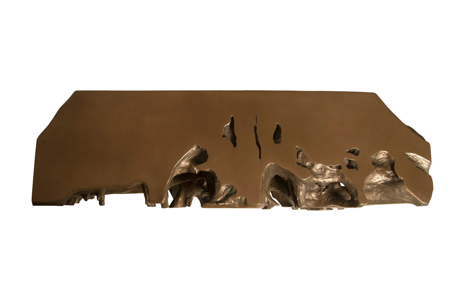 Phillips Collection Home Oversized LTL - Rate to be Quoted Phillips Collection Cast Root Console Table, Resin, Bronze