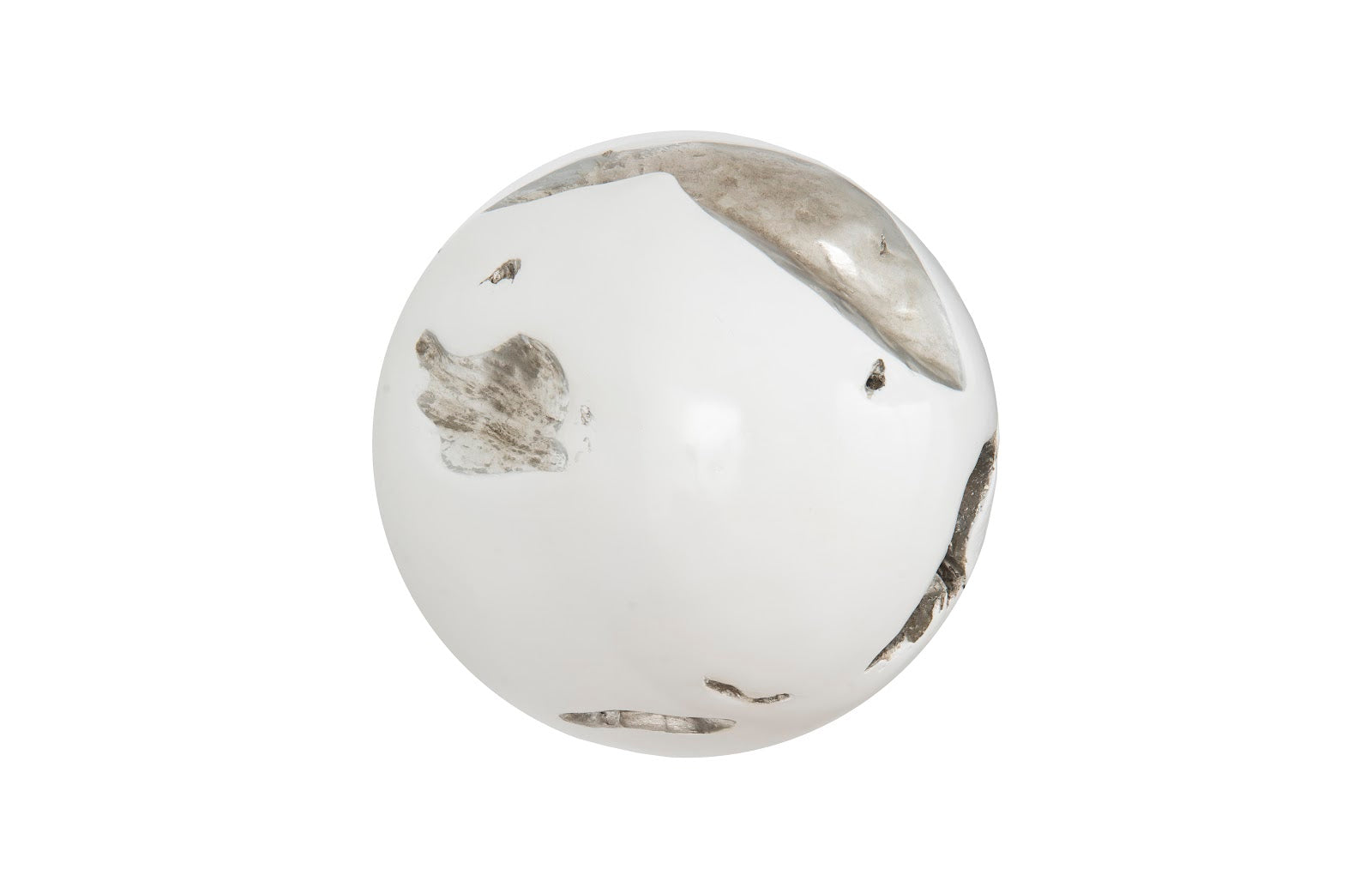 Phillips Collection Home Phillips Collection Cast Root Wall Ball, Resin, White, MD