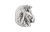 Phillips Collection Home Phillips Collection Cast Root Wall Tile, Resin, Silver Leaf, Round