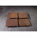 Phillips Collection Home Phillips Collection Cast Square Oil Drum Wall Tiles, Resin, Rust Finish, Set of 4