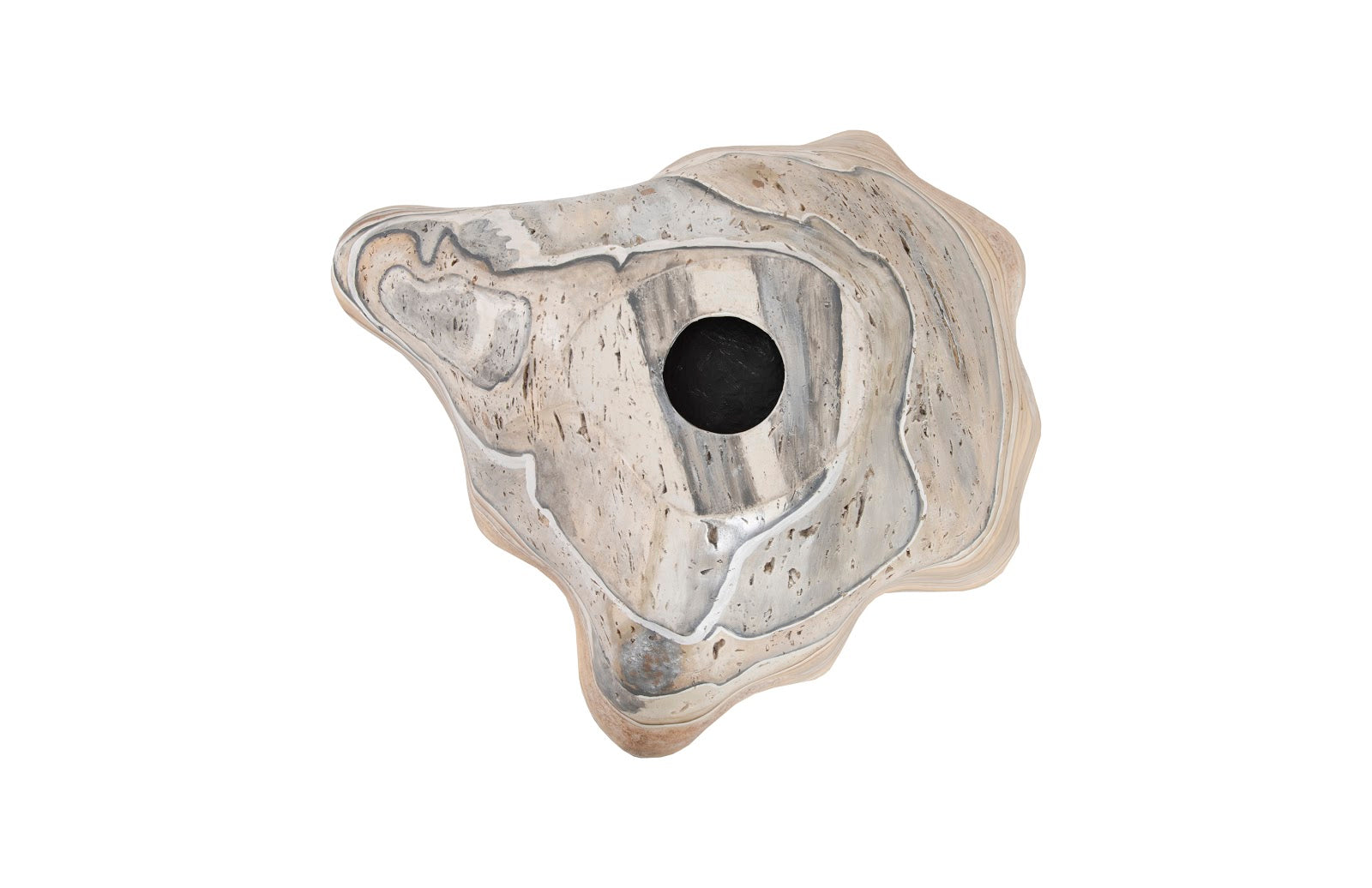 Phillips Collection Home Phillips Collection Cast Wall Onyx Bowl, Faux Finish, LG