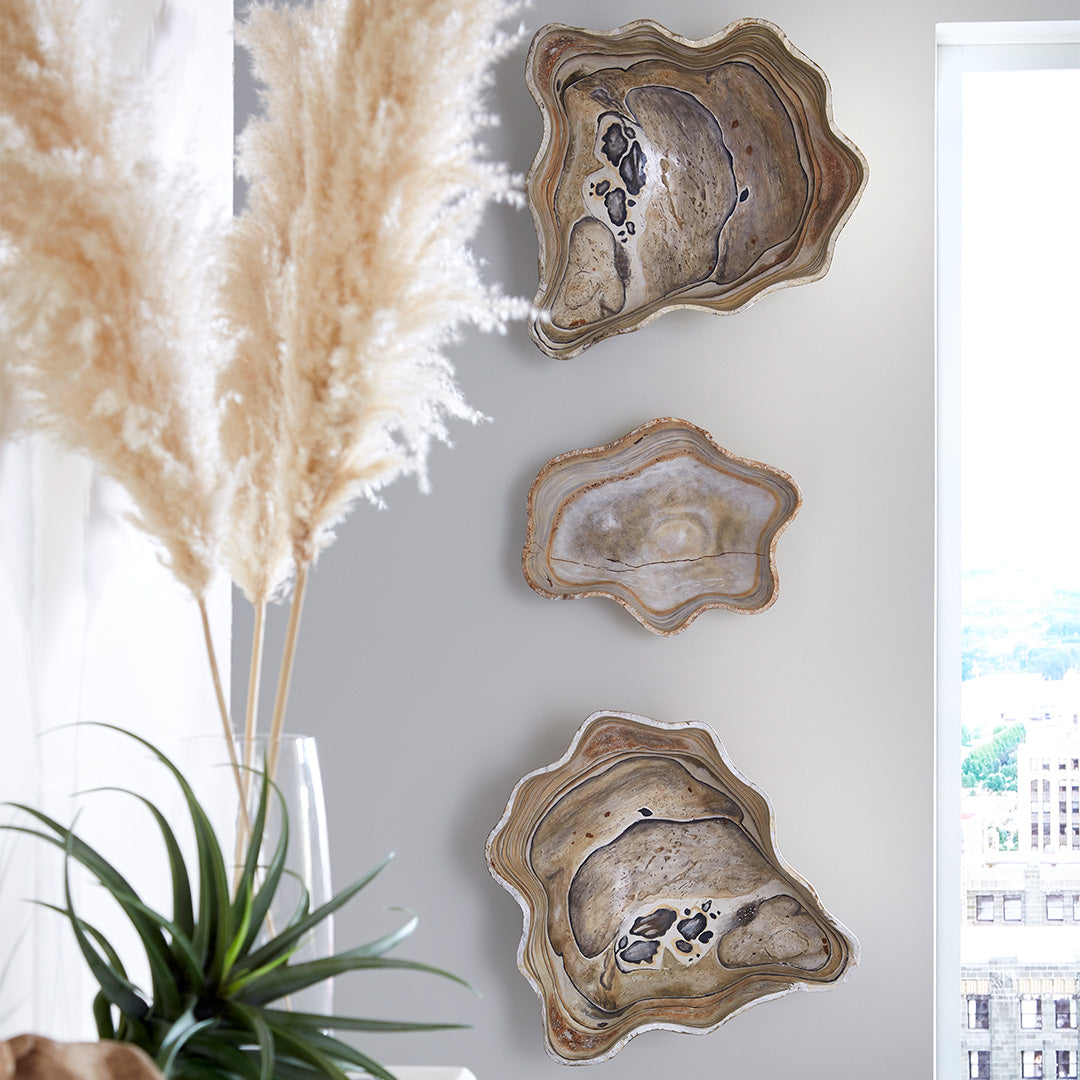 Phillips Collection Home Phillips Collection Cast Wall Onyx Bowl, Faux Finish, LG