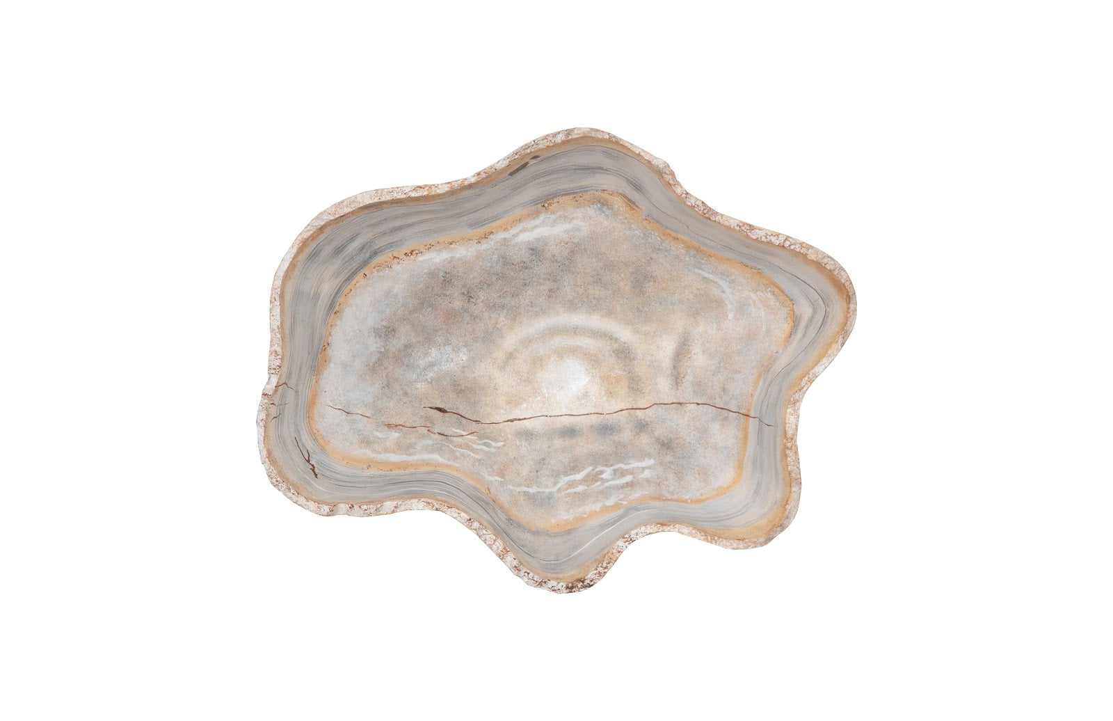 Phillips Collection Home Phillips Collection Cast Wall Onyx Bowl, Faux Finish, SM