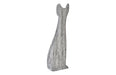 Phillips Collection Home Phillips Collection Cat Sculpture, Large, Chamcha Wood, Gray Stone Finish
