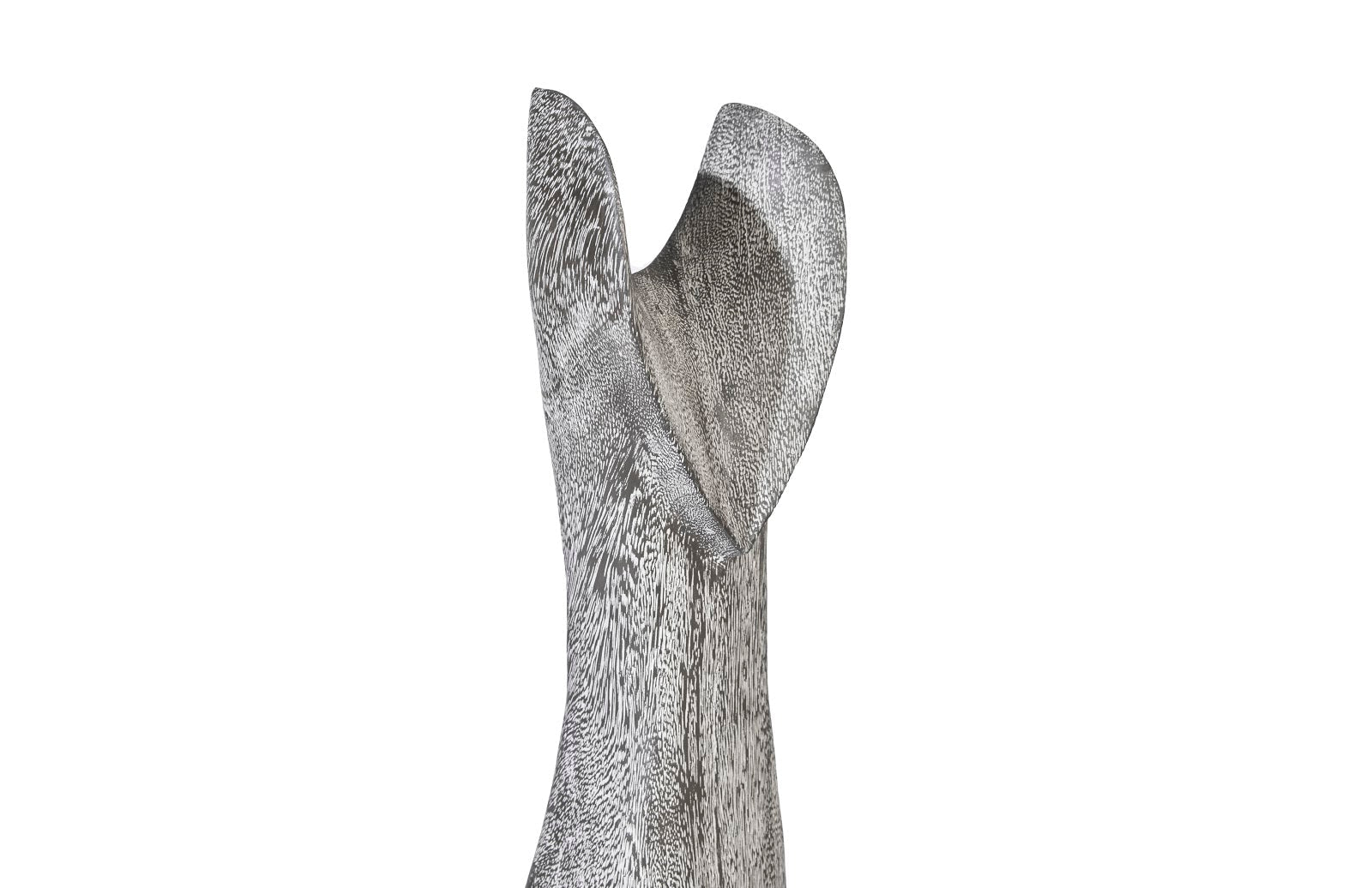 Phillips Collection Home Phillips Collection Cat Sculpture, Small, Chamcha Wood, Gray Stone Finish