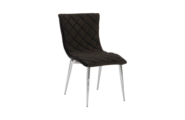 Phillips Collection Home Phillips Collection Cayman Dining Chair, Black, Stainless Steel Legs