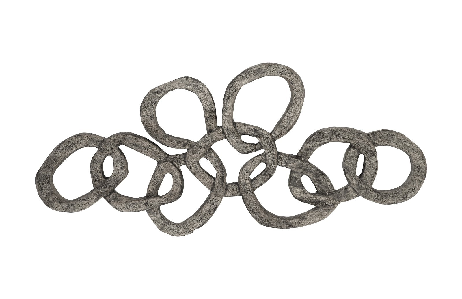Phillips Collection Home Oversized LTL - Rate to be Quoted Phillips Collection Chain Wall art, Chamcha Wood, Gray Stone Finish
