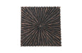Phillips Collection Home Oversized LTL - Rate to be Quoted Phillips Collection Chainsaw Side Table, Burnt Black, Black Iron Cross Base