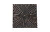 Phillips Collection Home Oversized LTL - Rate to be Quoted Phillips Collection Chainsaw Side Table, Burnt Black, Black Iron Cross Base