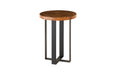 Phillips Collection Home Oversized LTL - Rate to be Quoted Phillips Collection Chuleta Bar Table on Black Metal Base, Chamcha Wood, Natural