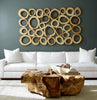 Phillips Collection Home Oversized LTL - Rate to be Quoted Phillips Collection Chuleta Rings Wall Art, Chamcha Wood, Rectangular