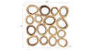 Phillips Collection Home Oversized LTL - Rate to be Quoted Phillips Collection Chuleta Rings Wall Art, Chamcha Wood, Square, LG