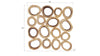 Phillips Collection Home Oversized LTL - Rate to be Quoted Phillips Collection Chuleta Rings Wall Art, Chamcha Wood, Square, LG