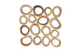 Phillips Collection Home Oversized LTL - Rate to be Quoted Phillips Collection Chuleta Rings Wall Art, Chamcha Wood, Square, LG