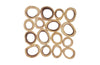 Phillips Collection Home Oversized LTL - Rate to be Quoted Phillips Collection Chuleta Rings Wall Art, Chamcha Wood, Square, LG