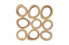 Phillips Collection Home Oversized LTL - Rate to be Quoted Phillips Collection Chuleta Rings Wall Art, Chamcha Wood, Square, SM