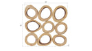 Phillips Collection Home Oversized LTL - Rate to be Quoted Phillips Collection Chuleta Rings Wall Art, Chamcha Wood, Square, SM