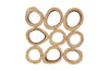 Phillips Collection Home Oversized LTL - Rate to be Quoted Phillips Collection Chuleta Rings Wall Art, Chamcha Wood, Square, SM