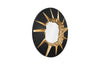 Phillips Collection Home Oversized LTL - Rate to be Quoted Phillips Collection Circular Cracked Mirror, Black & Gold