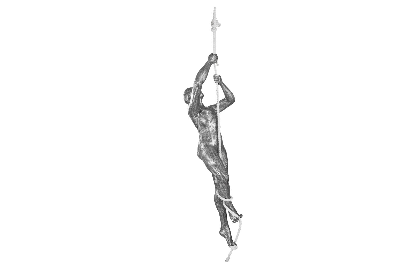 Phillips Collection Home Oversized LTL - Rate to be Quoted Phillips Collection Climbing Sculpture w/Rope, Black/Silver, Aluminum