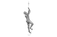 Phillips Collection Home Oversized LTL - Rate to be Quoted Phillips Collection Climbing Sculpture w/Rope, Black/Silver, Aluminum