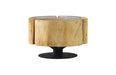 Phillips Collection Home Oversized LTL - Rate to be Quoted Phillips Collection Clover Coffee Table, Chamcha Wood, Natural Finish, Metal Base
