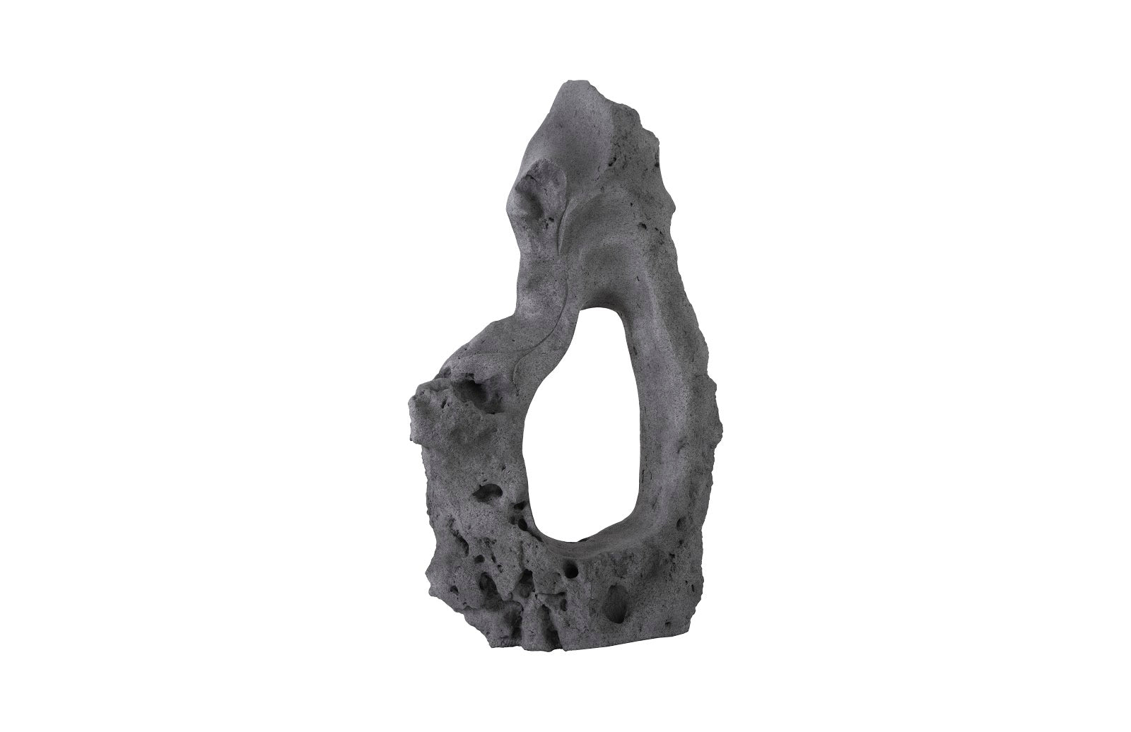 Phillips Collection Home Oversized LTL - Rate to be Quoted Phillips Collection Colossal Cast Stone Sculpture, Single Hole, Charcoal Stone