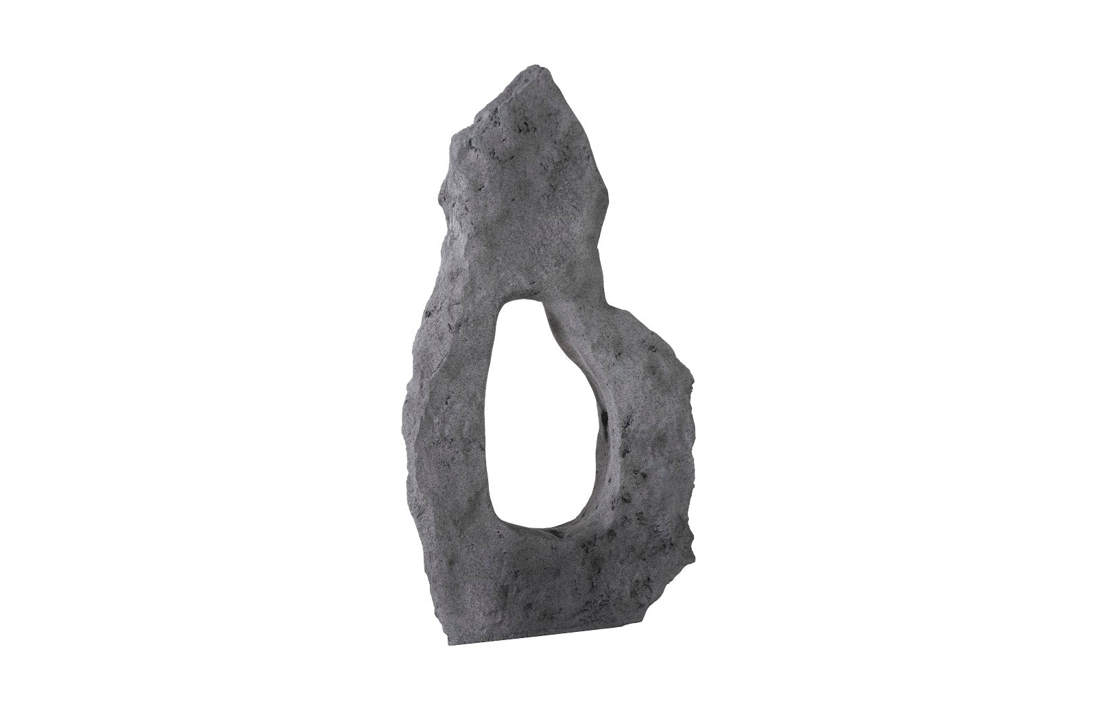 Phillips Collection Home Oversized LTL - Rate to be Quoted Phillips Collection Colossal Cast Stone Sculpture, Single Hole, Charcoal Stone