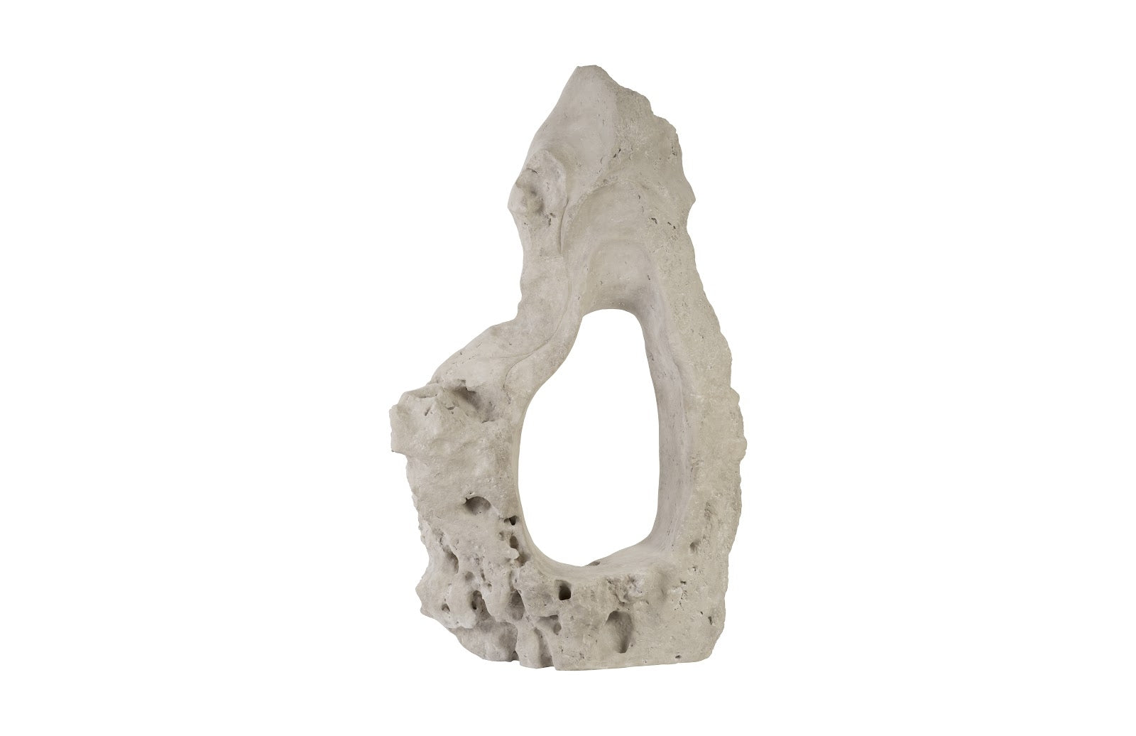 Phillips Collection Home Oversized LTL - Rate to be Quoted Phillips Collection Colossal Cast Stone Sculpture, Single Hole, Roman Stone