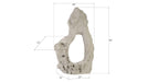 Phillips Collection Home Oversized LTL - Rate to be Quoted Phillips Collection Colossal Cast Stone Sculpture, Single Hole, Roman Stone