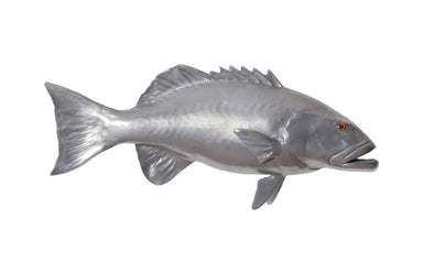 Phillips Collection Home Phillips Collection Coral Trout Fish Wall Sculpture, Resin, Polished Aluminum Finish
