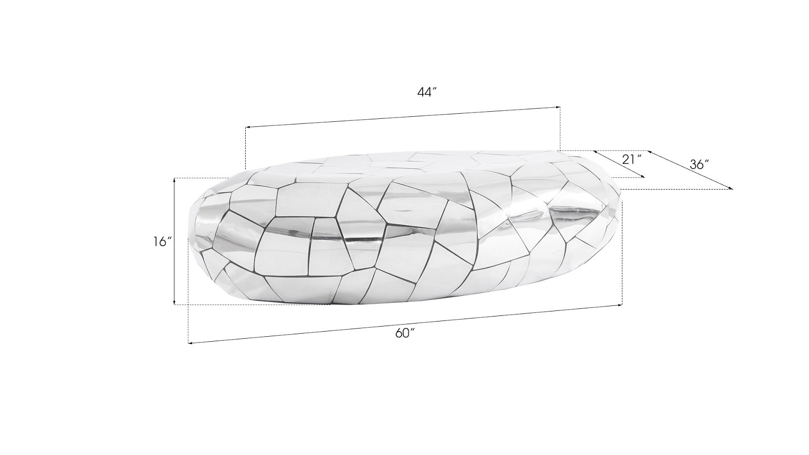 Phillips Collection Home Oversized LTL - Rate to be Quoted Phillips Collection Crazy Cut Coffee Table