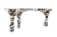 Phillips Collection Home Oversized LTL - Rate to be Quoted Phillips Collection Crazy Cut Console, Stainless Steel, Silver