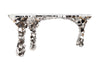 Phillips Collection Home Oversized LTL - Rate to be Quoted Phillips Collection Crazy Cut Console, Stainless Steel, Silver