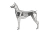 Phillips Collection Home Phillips Collection Crazy Cut Dog, Stainless Steel, Silver