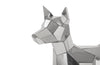 Phillips Collection Home Phillips Collection Crazy Cut Dog, Stainless Steel, Silver