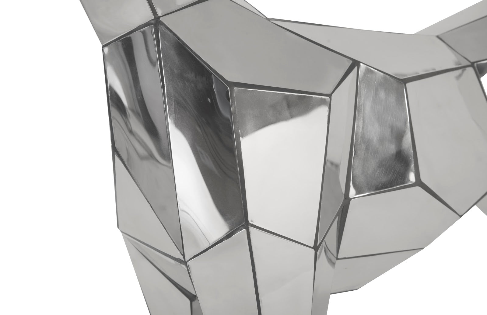 Phillips Collection Home Phillips Collection Crazy Cut Dog, Stainless Steel, Silver