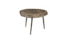 Phillips Collection Home Phillips Collection Crosscut Side Table, Gray Stone, Forged Legs