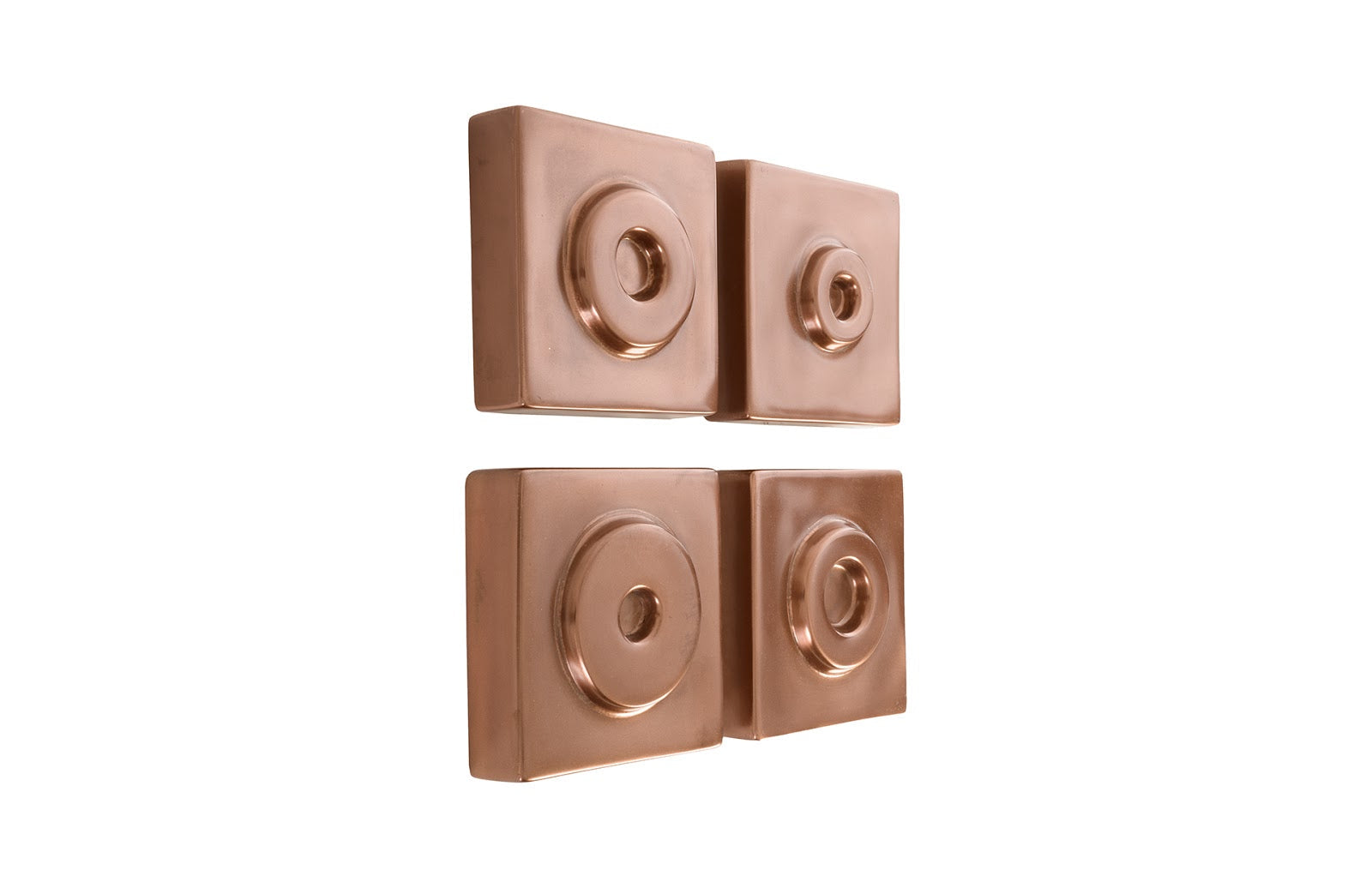 Phillips Collection Home Phillips Collection Cuadritos Wall Tiles, Set of 4, Polished Copper